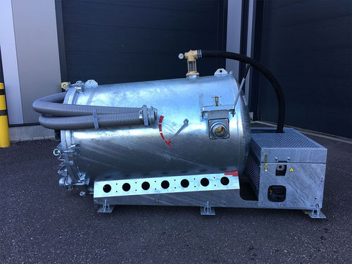 Unité d'aspiration fixe - S-VAC 2000 VA - Altro-Tec GbR - avec pompe à vide