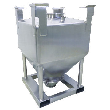 Conteneur IBC à fond conique - CLC - TOYO HITEC CO., LTD - en inox / en polyéthylène / pour produits en vrac