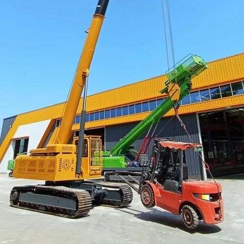 Mini-grue sur chenilles - YG series - Zhengzhou Yugong Construction Machinery Co., Ltd. - télescopique / pour façade d'immeuble / pour usage intérieur et extérieur