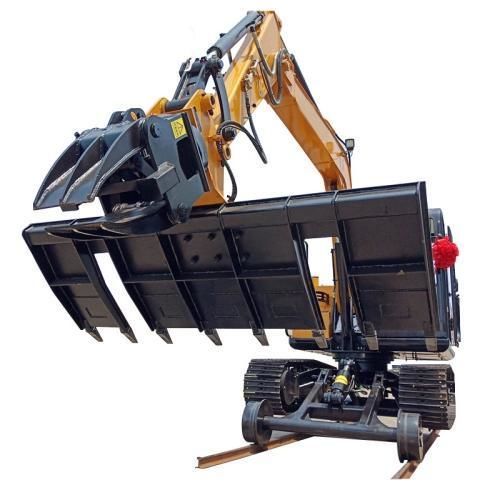 Pince de manutention et compactage pour excavatrice - Zhengzhou Yugong Construction Machinery Co., Ltd. - pour engin de chantier / pour véhicule ferroviaire / de chenille