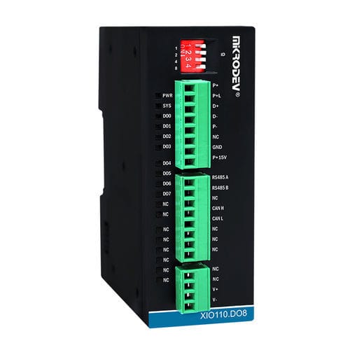 Module d'extension d'E/S - XIO110-E0N-GD7-B4000 - Mikrodev - industriel / CAN Bus / sur rail DIN