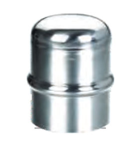 Embout recouvrant non fileté - 501 06 1000 03 - Airpipe Europe - rond / en inox / sans silicone