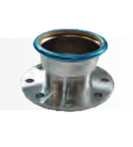 Bride pour tuyaux - 542 71 0708 02 - Airpipe Europe - en acier inoxydable / percée