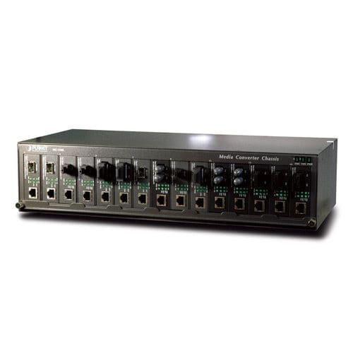 Châssis rackable - MC-1500 - PLANET Technology Corp. - 19" / 14 emplacements / industriel