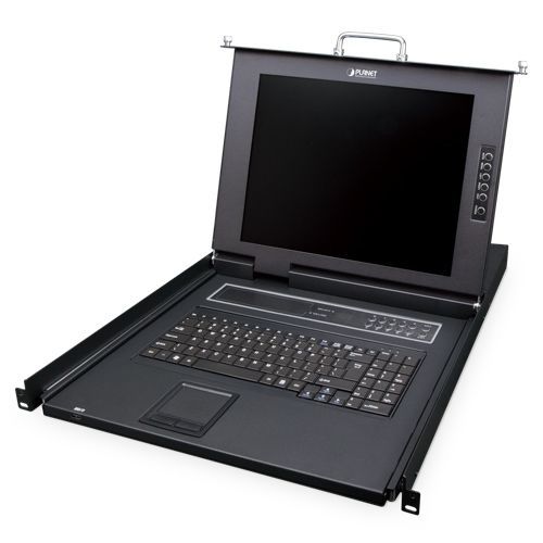 Commutateur KVM avec clavier - IKVM-210-16M - PLANET Technology Corp. - rackable / 1U / 16 ports