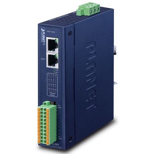 Module E/S numérique - IECS-1116-DO - PLANET Technology Corp. - EtherCAT / RJ45 / 16 canaux