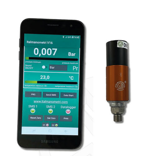 Transmetteur de pression Bluetooth - R.B.T. - Italmanometri S.r.l - BSP 1/4 / en acier inoxydable / en plastique
