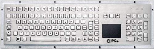 Clavier de bureau - IPC4-KBRD-TP-8605T-EN - IPC4 - ICC Digital Industrial Technologies Bv - à touches mécaniques / 103 touches / avec pavé tactile