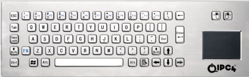 Clavier de bureau - IPC4-KBRD-TP-8608-EN - IPC4 - ICC Digital Industrial Technologies Bv - à touches mécaniques / 67 touches / avec pavé tactile