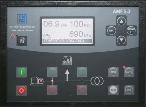 Contrôleur de groupe électrogène de contrôle automatique du secteur - AMF 5.2 - ENKO Elektronik Kontrol Sistemleri San. ve Tic. Ltd. Sti. - triphasé