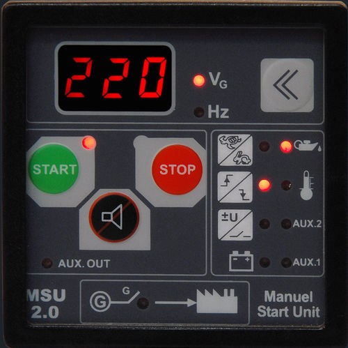 Contrôleur de groupe électrogène manuel - MSU 2.0 - ENKO Elektronik Kontrol Sistemleri San. ve Tic. Ltd. Sti.