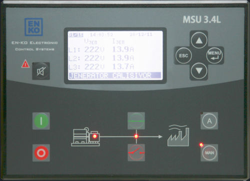 Contrôleur de groupe électrogène automatique - MSU 3.4L - ENKO Elektronik Kontrol Sistemleri San. ve Tic. Ltd. Sti.
