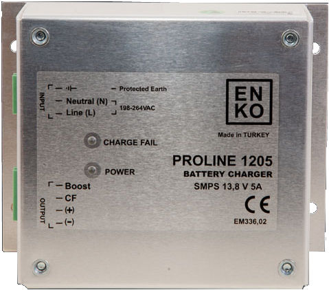 Chargeur de batterie pour montage sur panneau - EBC 1205 - ENKO Elektronik Kontrol Sistemleri San. ve Tic. Ltd. Sti. - plomb-acide / à découpage