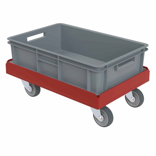 Plateau roulant porte bac - F92702PE3000OL029 - ESB Engineering-System-Bau GmbH - en HDPE / pour transport