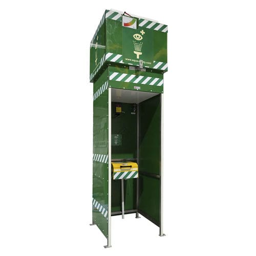 Douche oculaire murale - TE350 - Aqua Safety Showers Internatioanl - pour environnement dangereux / d'intérieur / d'extérieur