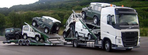 Remorque pour voiture - TALE - Lohr - à 3 essieux / tractée