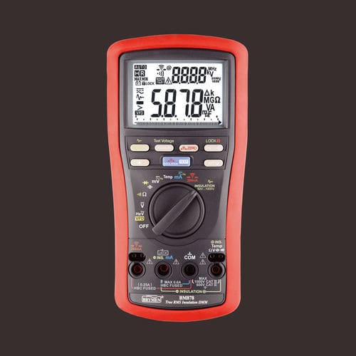 Multimètre avec testeur d'isolement - BM878 - BRYMEN - numérique 6000 points / portable / 1000 V