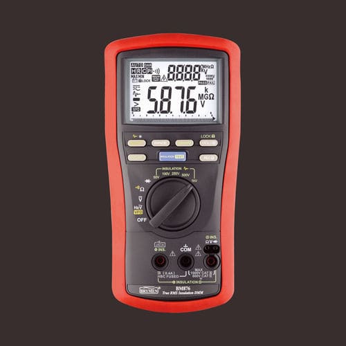 Multimètre avec testeur d'isolement - BM876 - BRYMEN - numérique 6000 points / portable / 1000 V