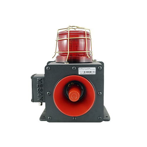 Sirène avec feu à LED - MS 1333 - MESAN ELEKTRIK MÜM. SAN. A.Ş. - pour usage intensif / IP66 / puissante