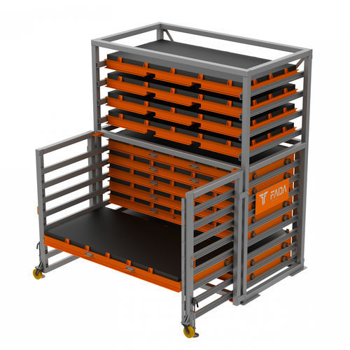 Système de rack pour entrepôt de stockage - SMSS - Fada Engineering - à étagères / pour tôles métalliques