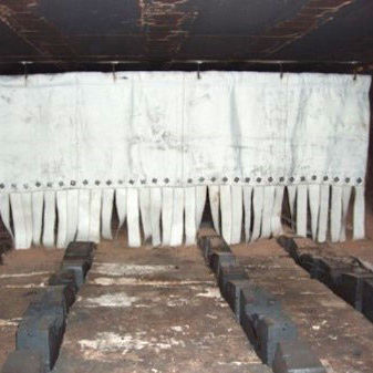 Rideau en tissu - Porteret Beaulieu Industrie (PBI) - de protection contre le rayonnement thermique / de séparation / pour four