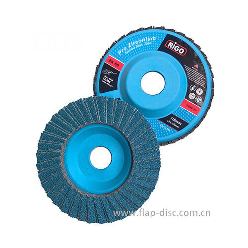 Disque à lamelle en oxyde d'aluminium - DanYang Rigo Abrasives Co., Ltd. - en céramique / en oxyde de zirconium