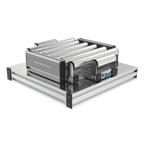 Table tournante entraînée par moteur - R5R - ROBOTUNITS ITALIA SRL - horizontale / pour convoyeur / avec convoyeur à rouleaux