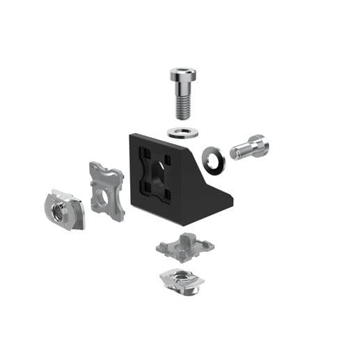Équerre de fixation pour assemblage de profilés - GUS450 series - ROBOTUNITS ITALIA SRL - en acier galvanisé / 90°