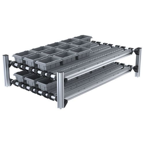 Système de manutention pour chariot autoguidé - MBS PickStar RL - Robotunits GmbH - pour convoyeur à rouleaux / sur mesure / industriel