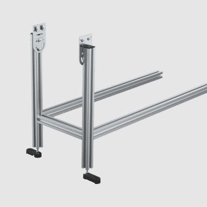 Support de bandes transporteuses - C4F - ROBOTUNITS ITALIA SRL - en acier galvanisé / ajustable