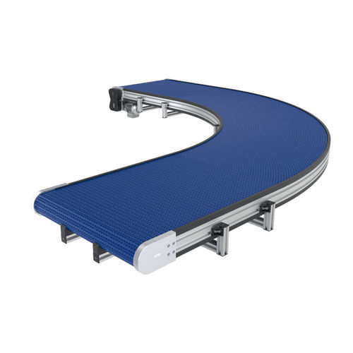 Convoyeur à bande modulaire - C8MC - Robotunits GmbH - courbe / droit / horizontal