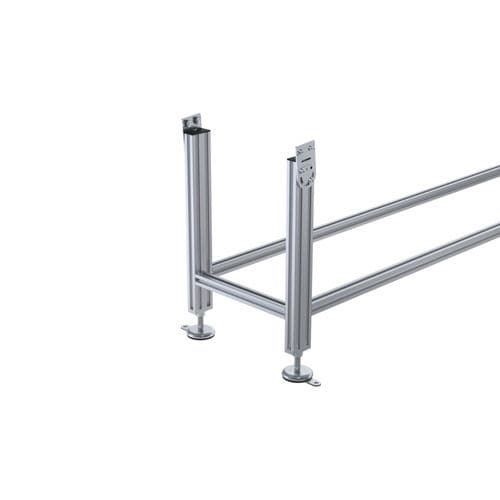 Support de bandes transporteuses - R5Z - Robotunits GmbH - en métal / modulaire / à rouleaux
