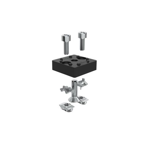 Fixation pour profilés en aluminium - FAS 505 series - Robotunits GmbH - en acier / en acier zingué / galvanisée