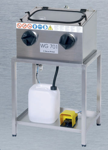 Équipement de nettoyage à brosse - WG 701 - Teca-print - par aspiration / manuel / industriel