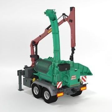 Broyeur de branches sur remorque - HEM 583 Z - JENZ GmbH Maschinen- und Fahrzeugbau