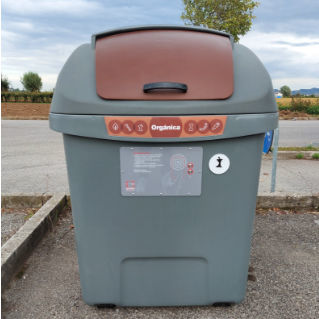 Conteneur à déchets intelligent - CCA  - Baron Srl - en plastique / pour déchets urbains / mobile