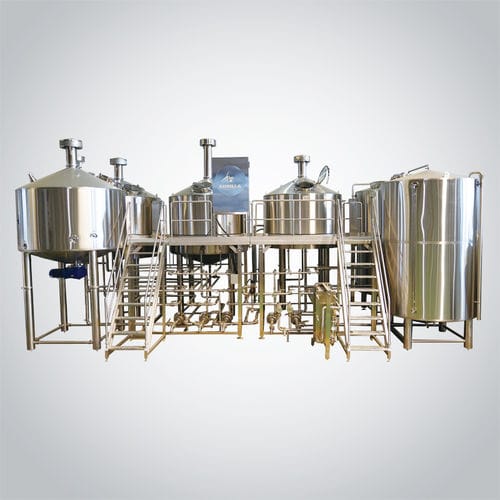 Système de brassage en acier inoxydable - Shandong Tiantai Beer Equipment Co.,Ltd - micro / chauffé à feu direct / chauffé à la vapeur