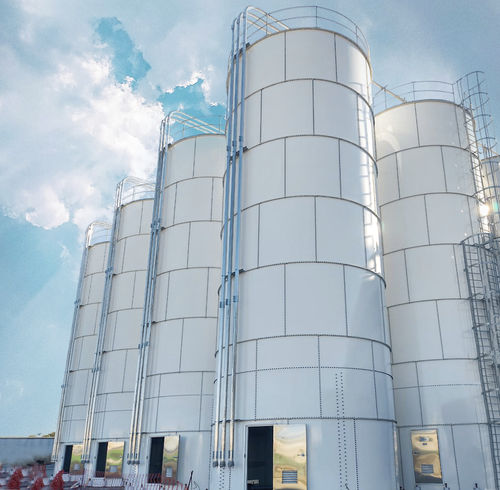 Silo boulonné - SYCSA - pour pellets / de ciment / pour calcaire