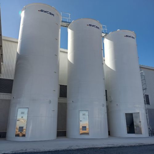 Silo soudé - SYCSA - à fond conique / à fond plat / horizontal