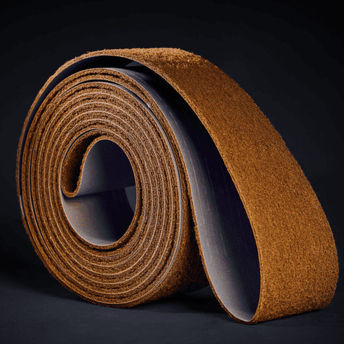 Courroie plate - Danpoort International Abrasives B.V. - en tissu / d'abrasif / de produits longs