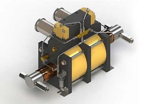 Pompe alternative - DHDA series - HYDRATRON - à eau / à huile / actionnée par air