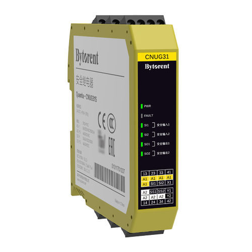 Relais de sécurité d'arrêt d'urgence - Quanta-CNUG31S - Bytorent Technology Co., Ltd. - pour barrière immatérielle / 3NO / PNP