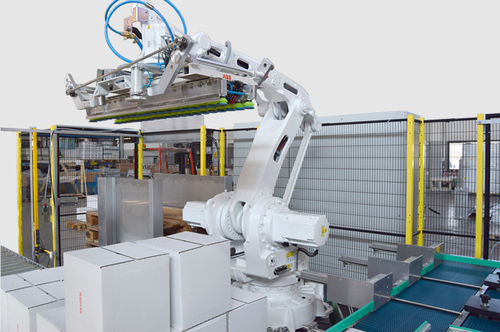 Palettiseur robotisé - Zambelli S.r.l. - de caisse / automatique / pour l'industrie de l'emballage