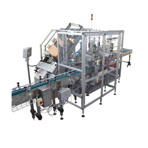 Encaisseuse à mouvement intermittent - AP200W  - Zambelli S.r.l. - wrap-around / contrôlée par PLC / de caisse