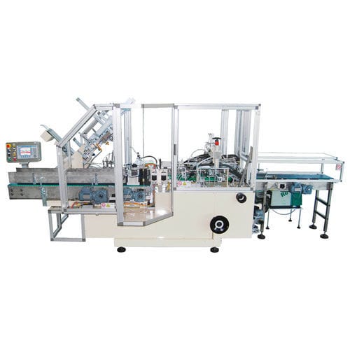 Encaisseuse à mouvement intermittent - AP200W - Zambelli S.r.l. - wrap-around / contrôlée par PLC / pour carton