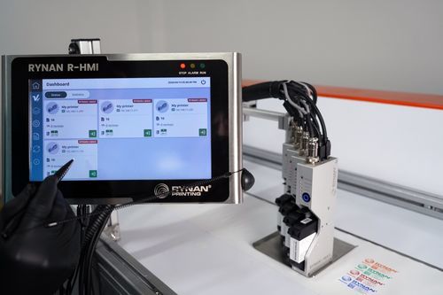 Appareil de marquage et codage à jet d'encre thermique - i-TIJ - RYNAN Technologies Pte Ltd - pour boîtes en carton / pour ligne de production continue / pour étiquettes