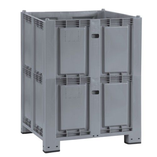 Caisse-palette en HDPE - 1100 1300 PLUS series - Interbox S.A. - en PP / pour applications alimentaires / à ridelles rabattables
