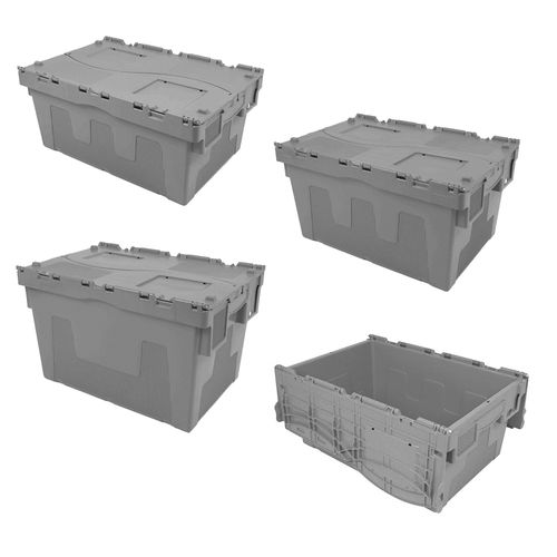 Caisse en PP - Tauxi series - Interbox S.A. - empilable / avec couvercle