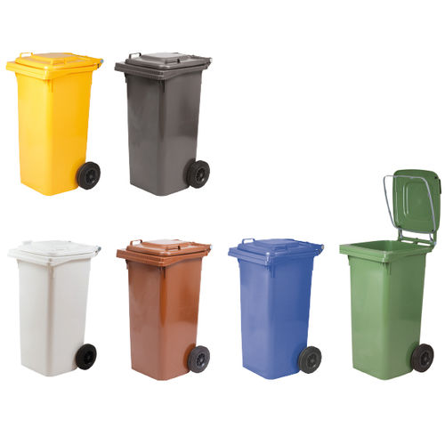 Conteneur à déchets en plastique - Interbox S.A. - pour déchets industriels / à 2 roues