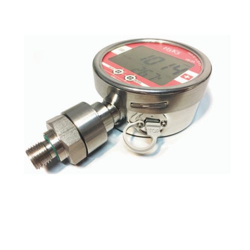 Manomètre numérique - H5K5.VM.X9 - H5K5 Leak Detection SRL - en verre / en acier inoxydable / USB